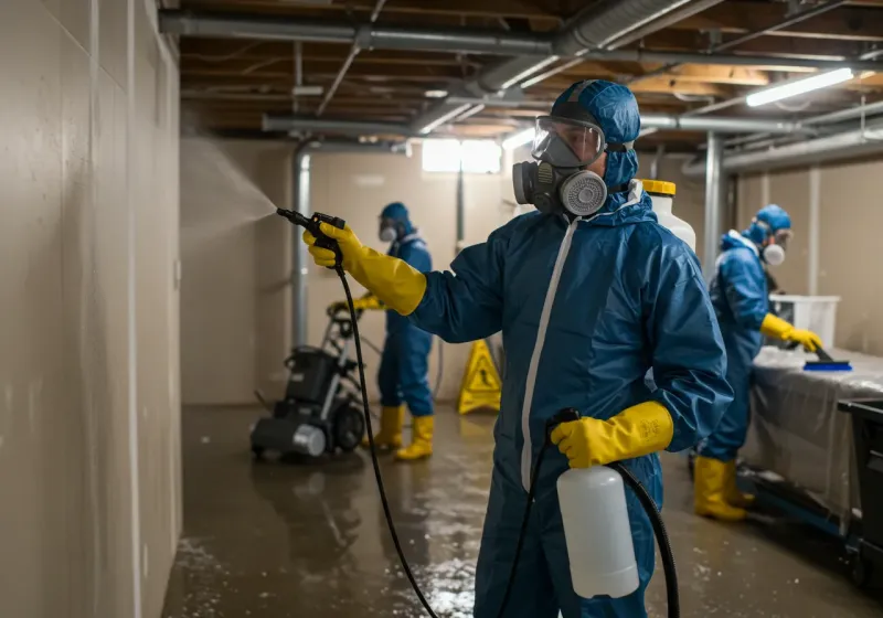 Basement Sanitization and Antimicrobial Treatment process in Fort Morgan, CO