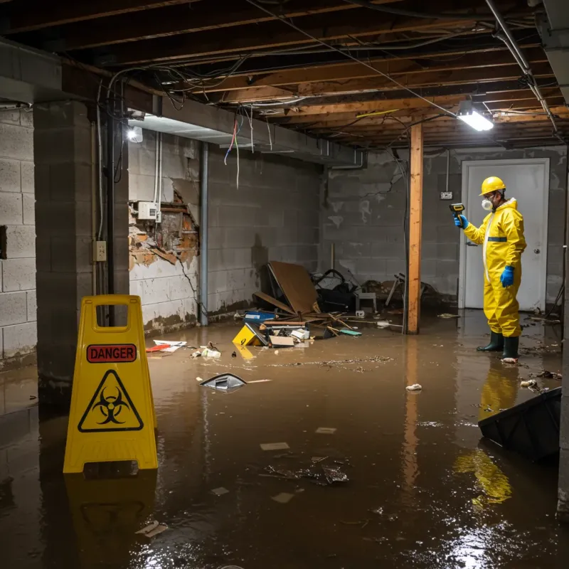 Flooded Basement Electrical Hazard in Fort Morgan, CO Property